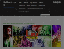 Tablet Screenshot of livthemoment.com